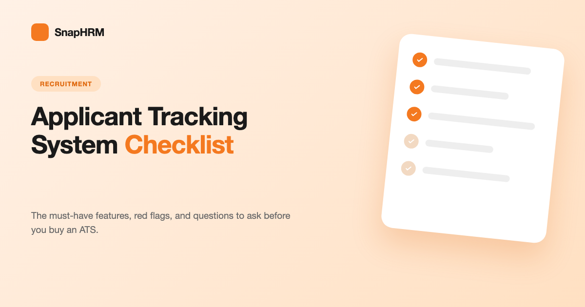 Applicant tracking system checklist - how to choose the right ATS
